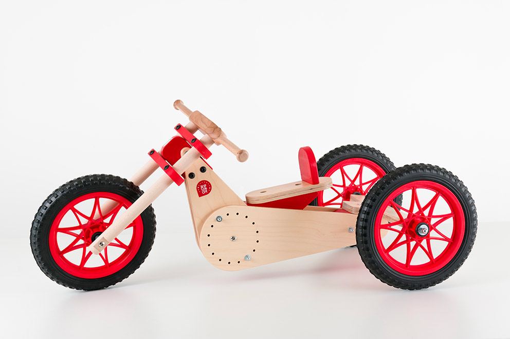 Trikebike bici di legno per bambini